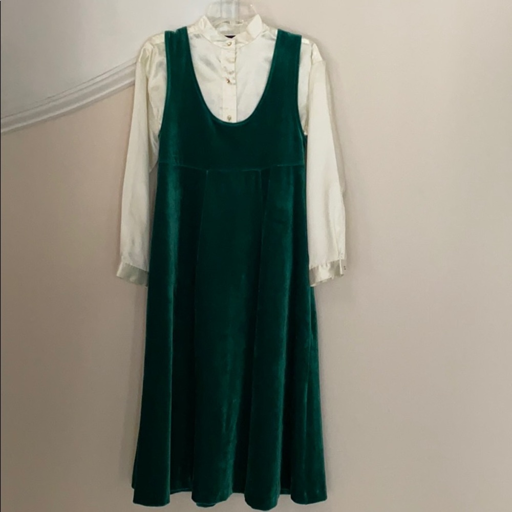 American Girl Green Jumper and Blouse